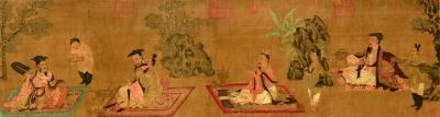 高逸图(国画) 宋 孙位 上海博物馆藏