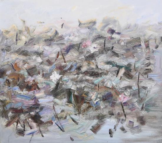 ▲李豪《栉风沐雨》180cmx160cm 布面油画 2020年