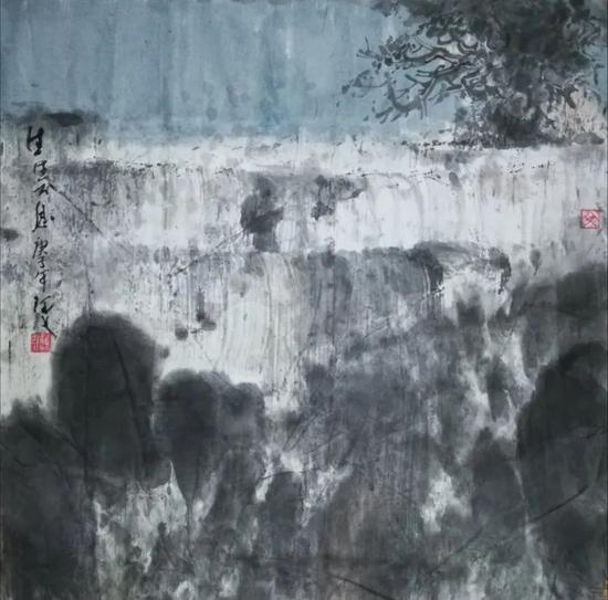 ▲文祯非 《生生不息》35cmx30cm 纸本设色 2020年