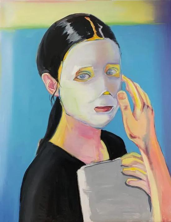 ▲陈元隆《Mask》 60cmx80cm 布面油画 2019年