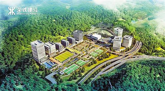 地铁文体公园建成效果图。市地铁集团供图