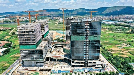 建设中的光明科学城启动区。