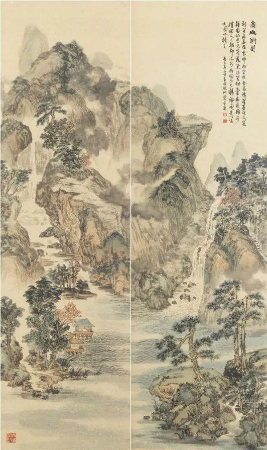 ▲古秀玲《高山仰止》144cmx86cm 纸本水墨 2018年