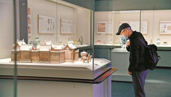 深圳博物馆举办的古代艺术展。 深圳商报记者 韩墨/图