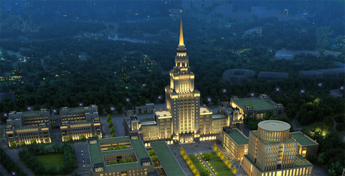 深圳北理莫斯科大学设计图。