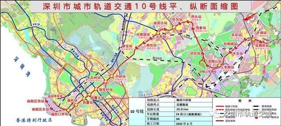 10号线线路图。最终站名以市政府批复为准