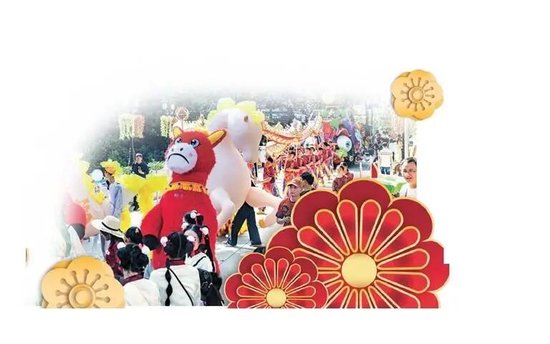 春节假期，深圳世界之窗热闹非凡。 深圳特区报记者 胡蕾 通讯员 黄海峰 摄