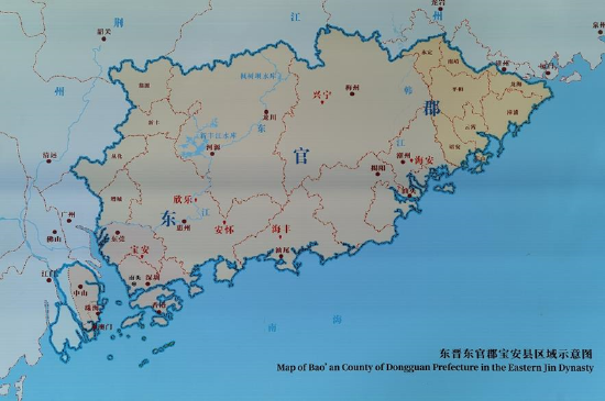 东官郡示意图