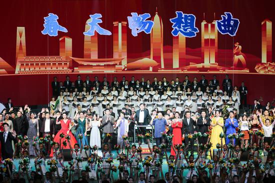 大型交响合唱舞蹈音乐会《春天畅想曲》在盐田奏响