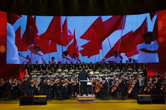 大型交响合唱舞蹈音乐会《春天畅想曲》在盐田奏响