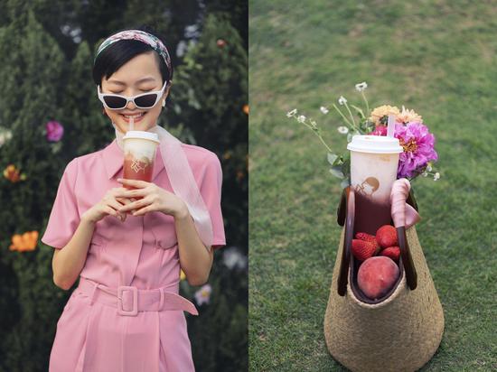 图注:喜茶新品——芝芝莓莓桃