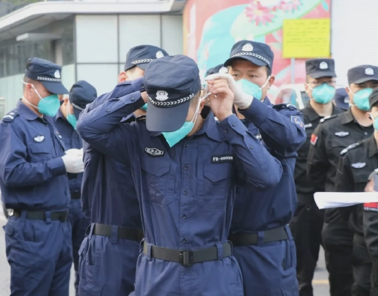 ▲福田区保安服务有限公司青年志愿者