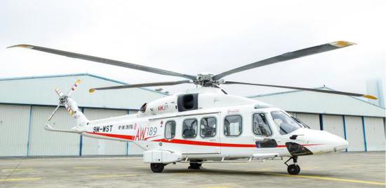 最大航程超1000公里的意大利AW189直升机将亮相进口博览会。