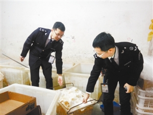 深圳查获近年来最大牛百叶非法添加双氧水窝案