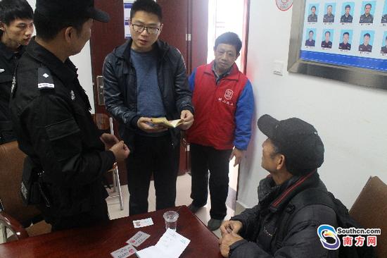 东纵伤残老战士回家难 坪山站民警伸援手