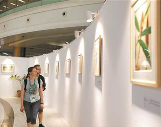 第19届国际植物学大会植物艺术画展开幕