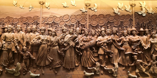 陆光正作品《同心共筑中国梦局部》