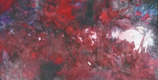 天象(红色的深空) (71×139cm) 0407