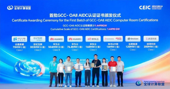 首批GCC-OAII AIDC认证证书颁发仪式（更多测试认证项目前往GCC官网查看）