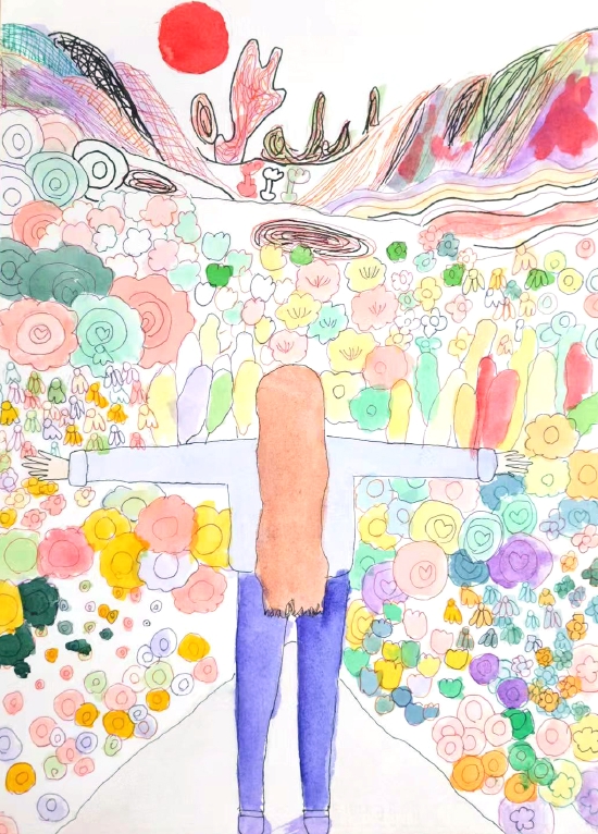 优秀奖——《拥抱春日的盐田》王铭一帆