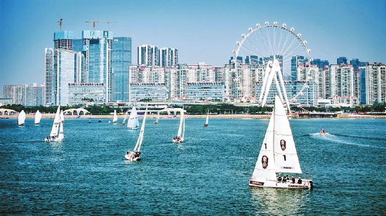 2024世界湾区帆船赛鸣笛开赛