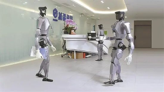 深圳人形机器人在工厂、写字楼、街道等多个场景投入应用。受访单位供图