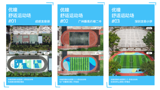 (图:成都、广州、深圳运动场改造对比)
