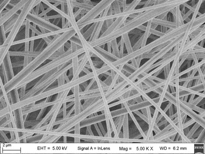 纳米纤维过滤材料微观相貌
