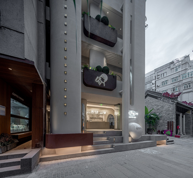 喜茶深圳南头古城店入口