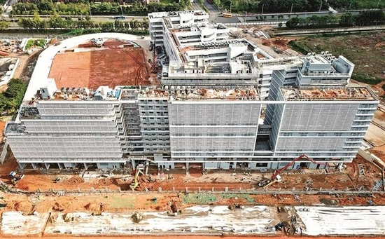 正在建设中的中国科学院深圳理工大学附属实验高级中学