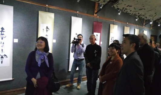 ▲台湾艺术家十人作品交流展。