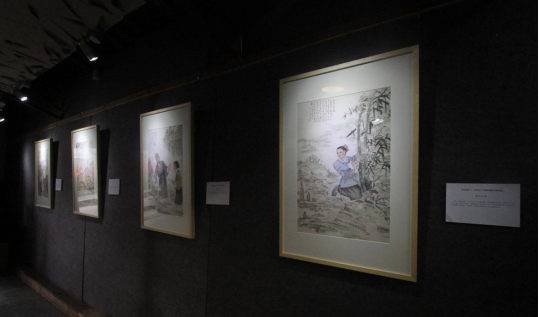 ▲《二十四孝》书画艺术精品展