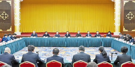 1月19日,中共中央政治局委员、中央政法委书记郭声琨出席新时代司法为民好榜样代表座谈会并讲话。郝 帆 摄