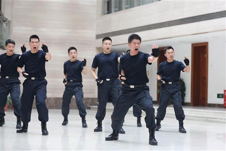 擒敌拳竞赛现场。 唐辰佶 摄
