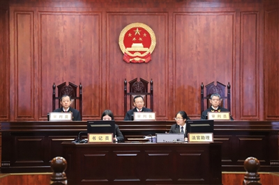 图为案件庭审现场。唐 宁 摄