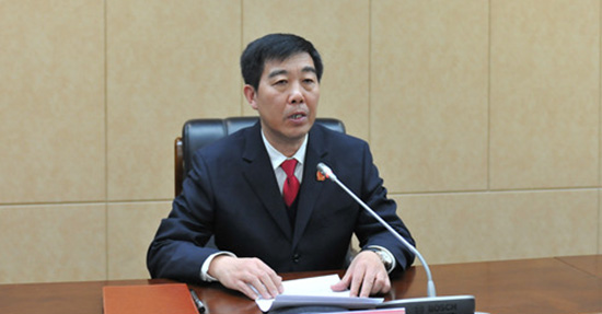 全国人大代表、甘肃省高级人民法院院长张海波。甘肃法院网 资料图
