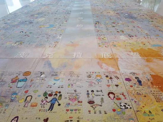 《用生命书写的希波克拉底誓言》壁画(局部)