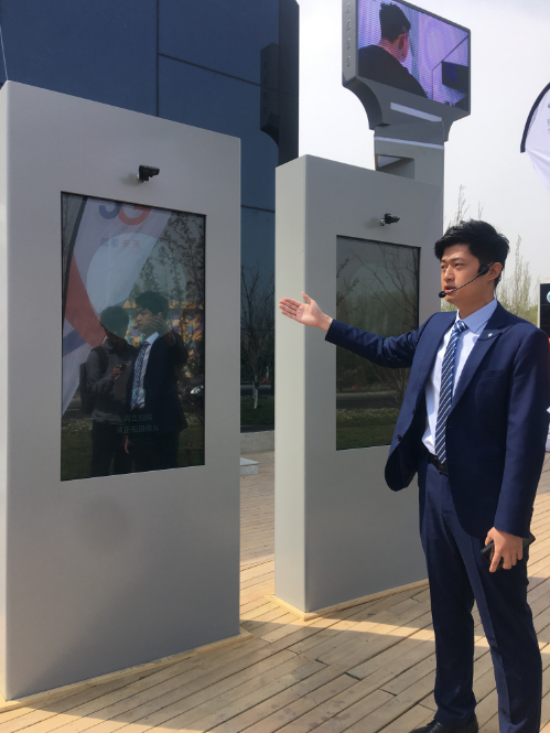 展馆外部的图像采集系统