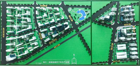 图:海尔·成都盈康科技产业园示意图,以实际规划为准