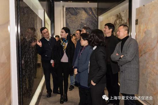 市政协领导带队赴上海东华环球石文化产业园考察调研 市政协领导带队赴上海东华环球石文化产业园考察调研