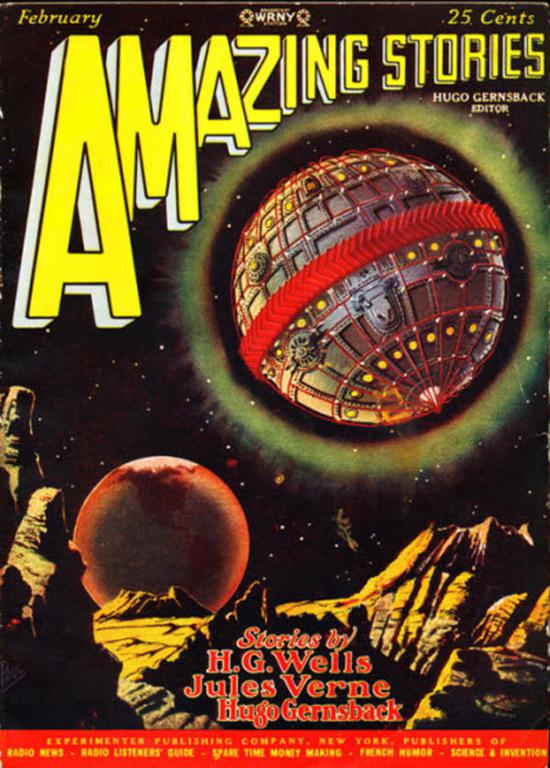       《Amazing Stories》杂志其中一期的封面