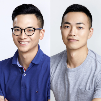 (编程猫联合创始人&CEO李天驰与编程猫联合创始人&CTO孙悦)