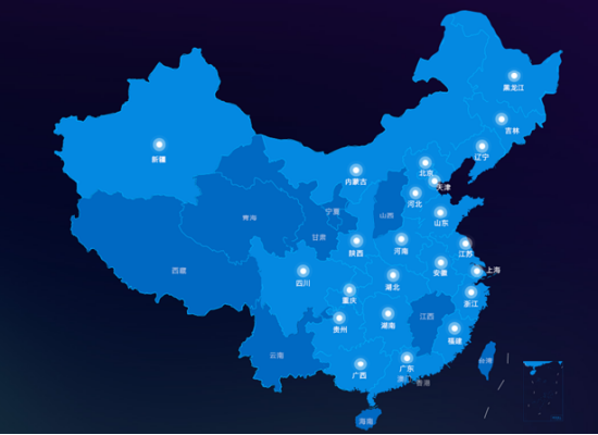 威尔视觉目前在全国部署有50多个算力中心