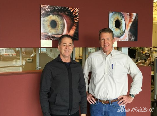 Eyefluence联合创始人Jim Marggraff（左）和David Stiehr（右）