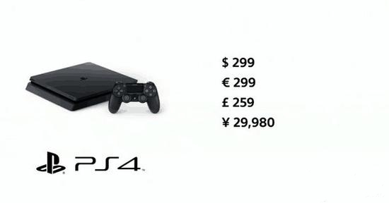 PS4 Slim售价299美元