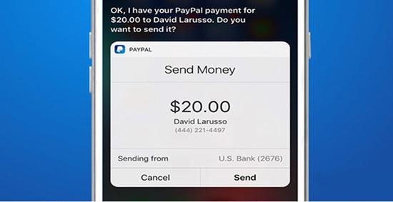 苹果siri开始支持paypal支付 为vr支付奠定基础