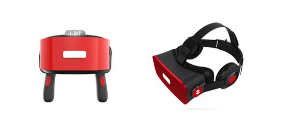 左：小凯VR定制手持式头显 右：小凯悠悠定制头显