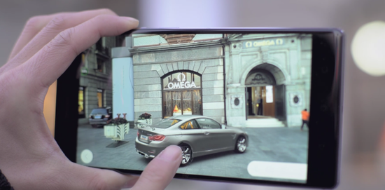图：汽车之家AR网上车展，视+AR提供技术支持。