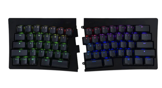 MISTEL MD600Alpha 蓝牙双模分体Alice配列机械键盘
