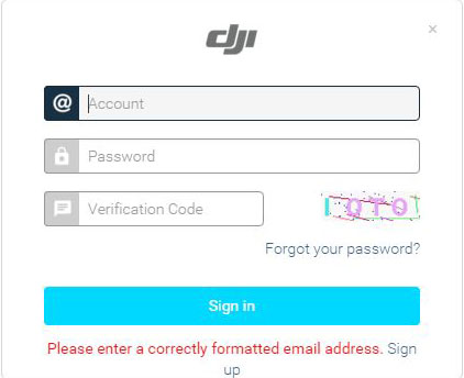 登录DJI账号完成激活